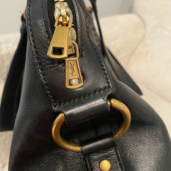 YSL YVES SAINT LAURENT MUSE --BLACK/GOLD HARDWARE - Picture 7 of 12